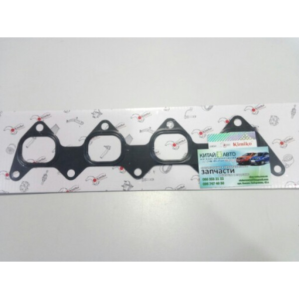 Прокладка впускного колектора (KIMIKO Тайвань) Geely CK1 (до 2009р.), Geely Ck1f (з 2011р.), Geely CK2, Geely LC (GC2), Geely LC Cross (GX2), Geely MK Cross, Geely MK1 (1.6 до 2010р.), Geely MK2 (1.5 з 2010р.), Lifan 520 (Breez 1.6), Lifan 620 (Solano)