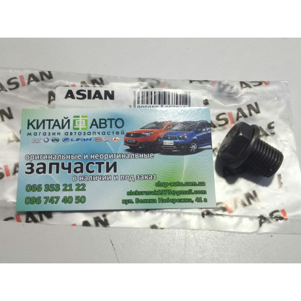 Пробка зливна піддону (480E) (ASIAN Китай) Chery Amulet (1.6,до 2010р.), Chery Karry (A18,1.6)