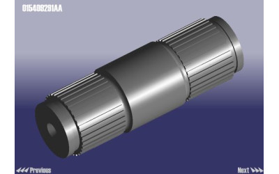 Ось дифференциала (оригинал) Chery Amulet (-2010, A11, A15, 1.6)