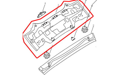 Панель кузова задняя Geely Emgrand EC7RV