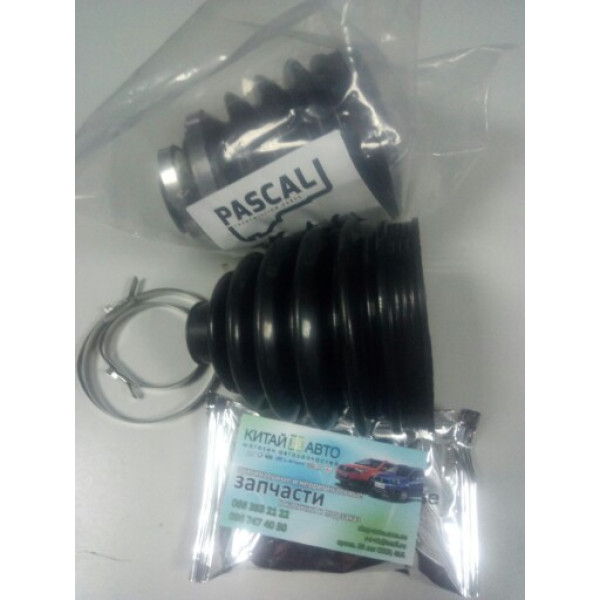 Пыльник шруса наружный (+смазка, +хомуты) (PASCAL Польша) Geely CK1 (до 2009г.), Geely CK1F (с 2011г.), Geely CK2, Lifan 520 (Breez, 1.3), SMA Maple