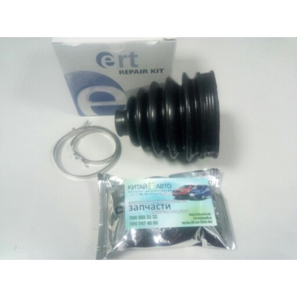 Пыльник шруса наружный (+смазка, +хомуты) (ERT Испания) Geely CK1 (до 2009г.), Geely CK1F (с 2011г.), Geely CK2, Lifan 520 (Breez, 1.3), SMA Maple