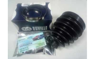 Пыльник шруса наружный (+смазка, +хомуты) (RUVILLE Германия) Geely CK1 (до 2009г.), Geely CK1F (с 2011г.), Geely CK2, Lifan 520 (Breez, 1.3), SMA Maple