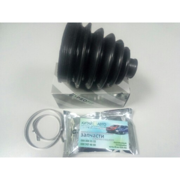Пыльник шруса наружный (+смазка, +хомуты) (PROFIT Чехия) Geely CK1 (до 2009г.), Geely CK1F (с 2011г.), Geely CK2, Lifan 520 (Breez, 1.3), SMA Maple