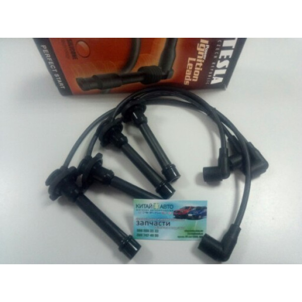 Провода высоковольтные (комплект) (Tesla Чехия) Geely CK1 (до 2009г.), Geely CK1F (с 2011г.), Geely CK2, Geely GC6 (LG-4), Geely LC (GC2), Geely LC Cross (GX2), Geely MK Cross, Geely MK1 (1.6, до 2010г.), Geely MK2 (1.5, с 2010г.)