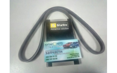 Ремень кондиционера (Sterline Венгрия) Geely CK1 (до 2009г.), Geely CK1F (с 2011г.), Geely CK2, Geely GC6 (LG-4), Geely LC (GC2), Geely LC Cross (GX2), Geely MK Cross, Geely MK1 (1.6, до 2010г.), Geely MK2 (1.5, с 2010г.), Lifan 320 (Smily), Lifan 520 (Br
