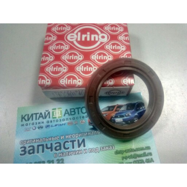 Сальник коленвала передний (ELRING Германия) Chery A13, Forza (HB), Chery A13, Forza (Sedan), Chery Amulet (1.6,до 2010г.), Chery Amulet (FL,1.5,с 2012г.), Chery Amulet (до 2012г.,1.5), Chery E5 (1.5, A21FL), Chery Elara (до 2011г, 1.5)