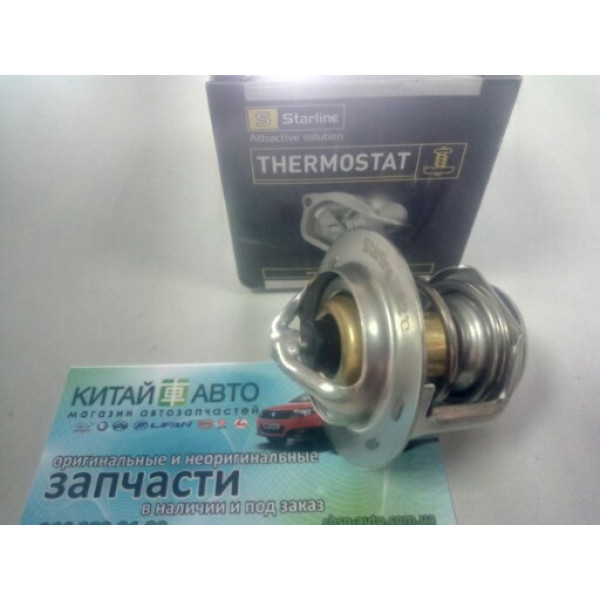 Термостат 82° (Sterline Венгрия) Geely CK1 (до 2009г.), Geely CK1F (с 2011г.), Geely CK2, Geely GC6 (LG-4), Geely LC (GC2), Geely LC Cross (GX2), Geely MK Cross, Geely MK1 (1.6, до 2010г.), Geely MK2 (1.5, с 2010г.), Great Wall Safe (F1), Great Wall Safe