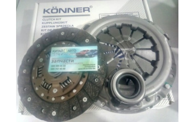 Комплект сцепления (D=190 mm.) (KӦNNER Корея) Geely MK2 (1.5, 2010г.), Geely MKCross (HB), Geely LC Cross (GX2), Geely CK2, Geely CK1F (2011г.)