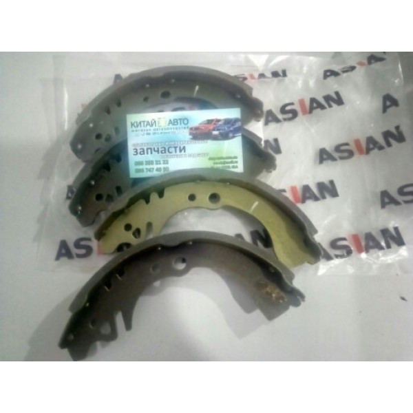 Колодки тормозные задние (с ABS) (комплект) (ASIAN Китай) Geely CK1 (до 2009г.), Geely CK1F (с 2011г.), Geely CK2, Lifan 320 (Smily)
