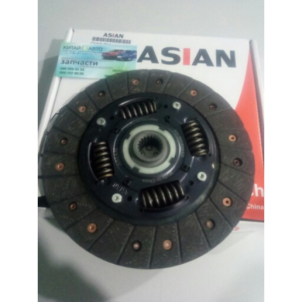 Диск сцепления (ASIAN Китай) Chery A13, Forza (HB), Chery A13, Forza (Sedan), Chery Amulet (FL,1.5,с 2012г.), Chery Amulet (до 2012г.,1.5), Chery E5 (1.5, A21FL), Chery Elara (до 2011г, 1.5)