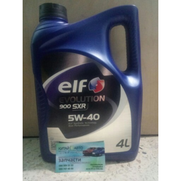 Масло моторное ELF EVOLUTION 900 SXR (Франция) 5W-40 (ACEA A3/B4 - API SN/CF, RENAULT RN0700/0710) 4L