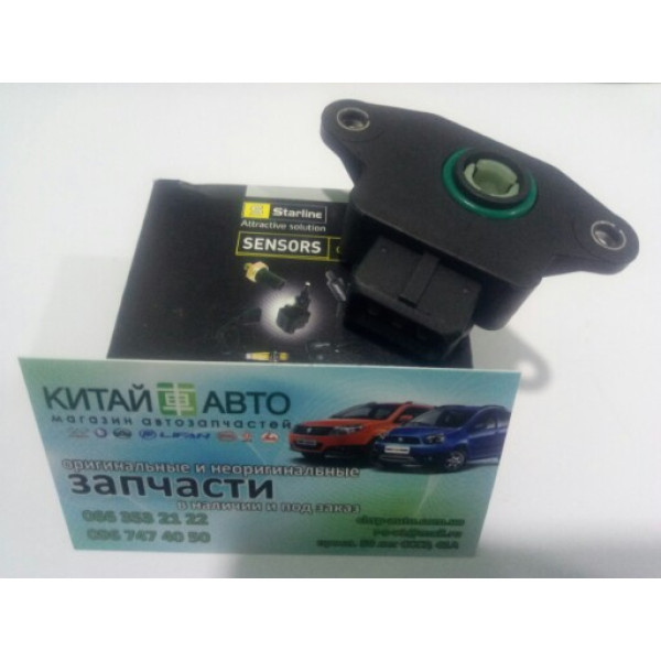 Датчик положения дросельной заслонки (Starline Венгрия) (480E*,481Q, 2010г.) Chery Amulet A11 (1.6, до 2010г.), Geely CK1 (до 2009г.), Geely CK1F (с 2011г.), Geely CK2, Geely MK1 (1.6, до 2010г.)