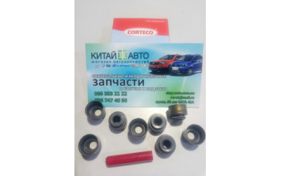 Сальник впускного/випускного клапана (комплект - 8 шт.) (CORTECO Німеччина) Geely CK1 (до 2009р.), Geely CK1F (з 2011р.), Geely CK2, Geely MK Cross, Geely MK1 (1.6, до 2010р.). 2010 р.), Lifan 320 (Smily), Lifan 520 (Breez, 1.6), Lifan 620
