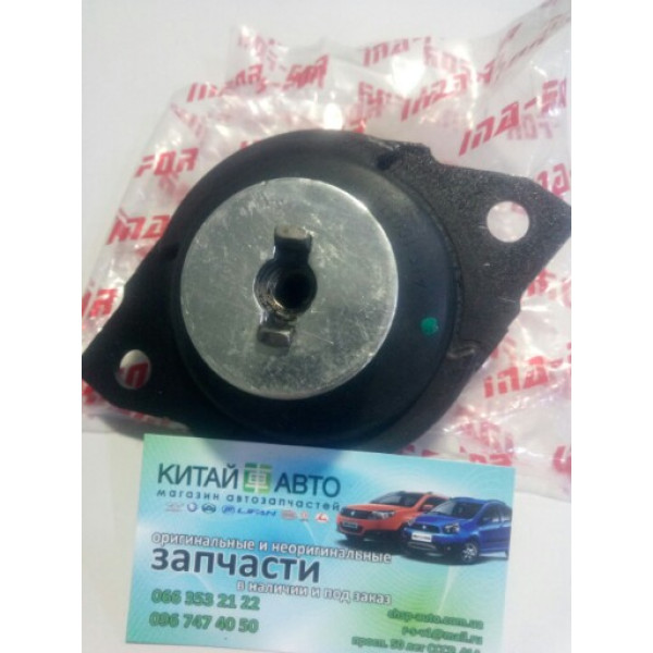 Подушка двигателя левая (INA-FOR Китай) Chery Amylet A11, Chery Zaz Forza A13, Amylet  A15 (1.5, 2010-2012г.)
