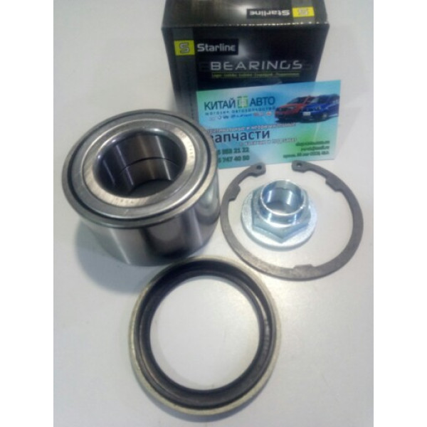 Підшипник передньої маточини (Starline Угорщина) Chery A13, Forza (HB), Chery A13, Forza (Sedan), Chery Tiggo (1.6, до 2012р.), Chery Tiggo (1.8, до 2012р.), Chery Tiggo (2.0, до 2010р.), Chery Tiggo (2.4, до 2010р.,AT), Chery Tiggo (2.4, до 2010р.,MT)