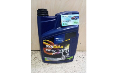 Масло моторное VATOIL SynGold (Голландия) 5W-40 5L (ACEA C3-12, API SN/CF)
