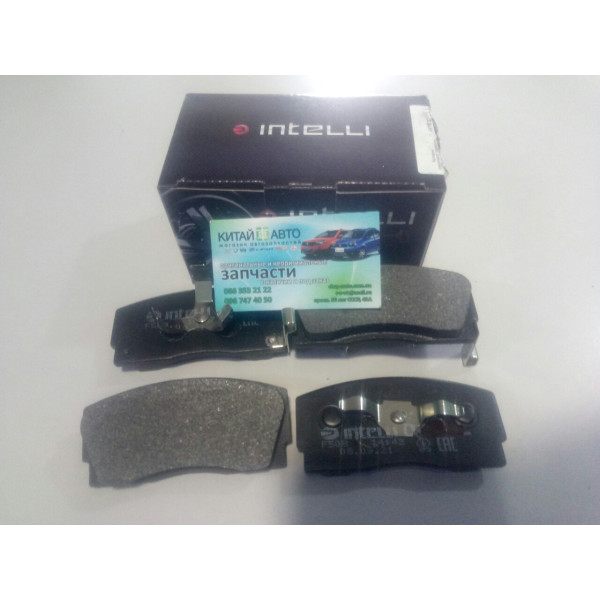 Колодки тормозные передние (с АВS) (комплект) (Intelli Украина) Geely CK1 (до 2009г.), Geely CK1F (с 2011г.), Geely CK2, Lifan 320 (Smily)