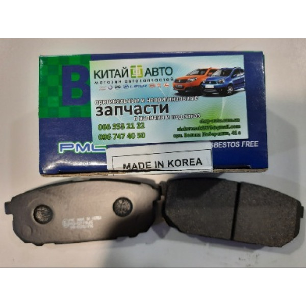 Колодки задние (PMC Корея) KIA SORENTO (4/2002-5/2006), SORENTO 2.5 CRDI 16V AWD AUTO;KIA SORENTO (4/2002-5/2006) : SORENTO 2.5 CRDI 16V AWD