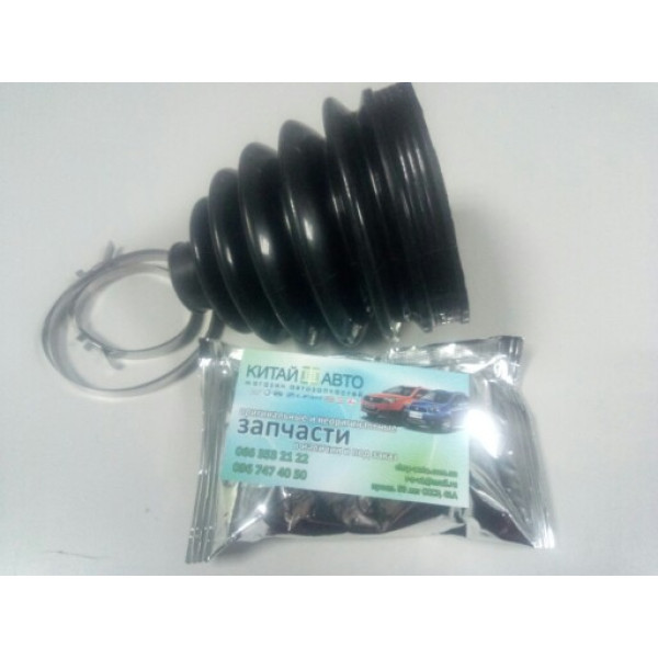 Пыльник шруса наружный (+смазка, +хомуты) Geely CK1 (до 2009г.), Geely CK1F (с 2011г.), Geely CK2, Lifan 520 (Breez, 1.3), SMA Maple