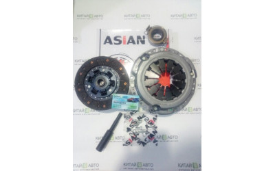 Комплект сцепления (190 mm.) (ASIAN Китай) Geely MK2 (1.5, 2010г.), Geely MK Cross (HB), Geely LC Cross (GX2), GC6, Geely CK2, Geely CK1F (2011г.)