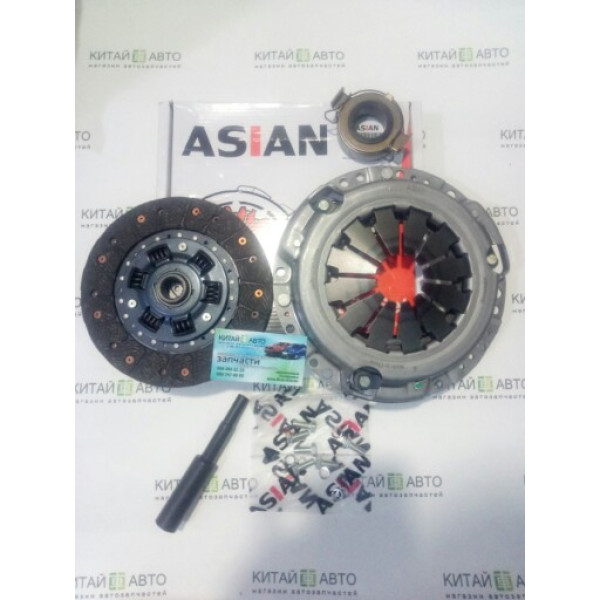 Комплект сцепления (190 mm.) (ASIAN Китай) Geely MK2 (1.5, 2010г.), Geely MK Cross (HB), Geely LC Cross (GX2), GC6, Geely CK2, Geely CK1F (2011г.)