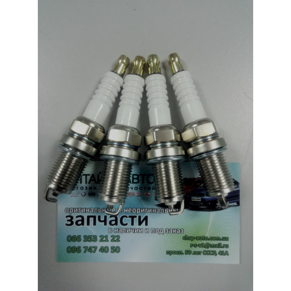 Свечи зажигания (480E*,473H,481*,484H, двухконтактная) (шт.) (оригинал) Chery A13, Forza (HB), Chery Beat (S18D,1.3), Chery Elara (2.0), Chery Jaggi (S21,1.3), Chery Kimo (S12,1.3,MT), Chery M11, Chery M12 (HB), Chery Tiggo (1.8, до 2012г.), Geely Emgrand