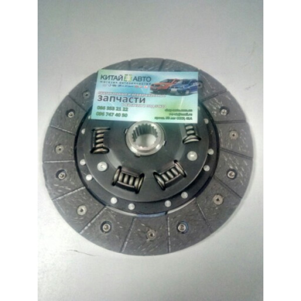 Диск сцепления (D=180mm.) (GLOBER Китай) Geely CK1 (до 2009г.), Lifan 320 (Smily), Lifan 520 (Breez, 1.3)